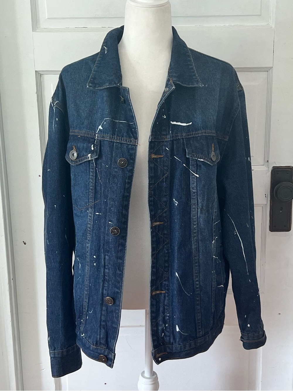 Rolling Paper | Paint-Splatter Denim Jacket